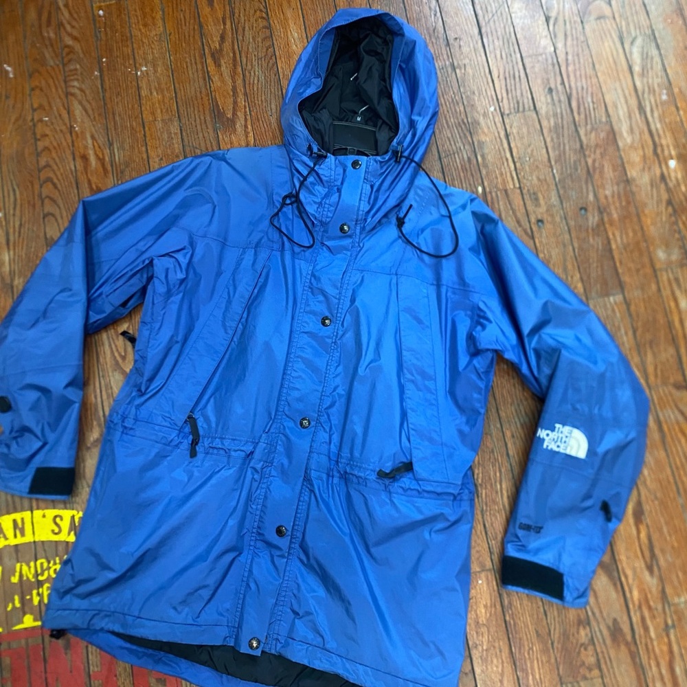 The North Face Blue Ski Jacket Waterproof Hooded Design